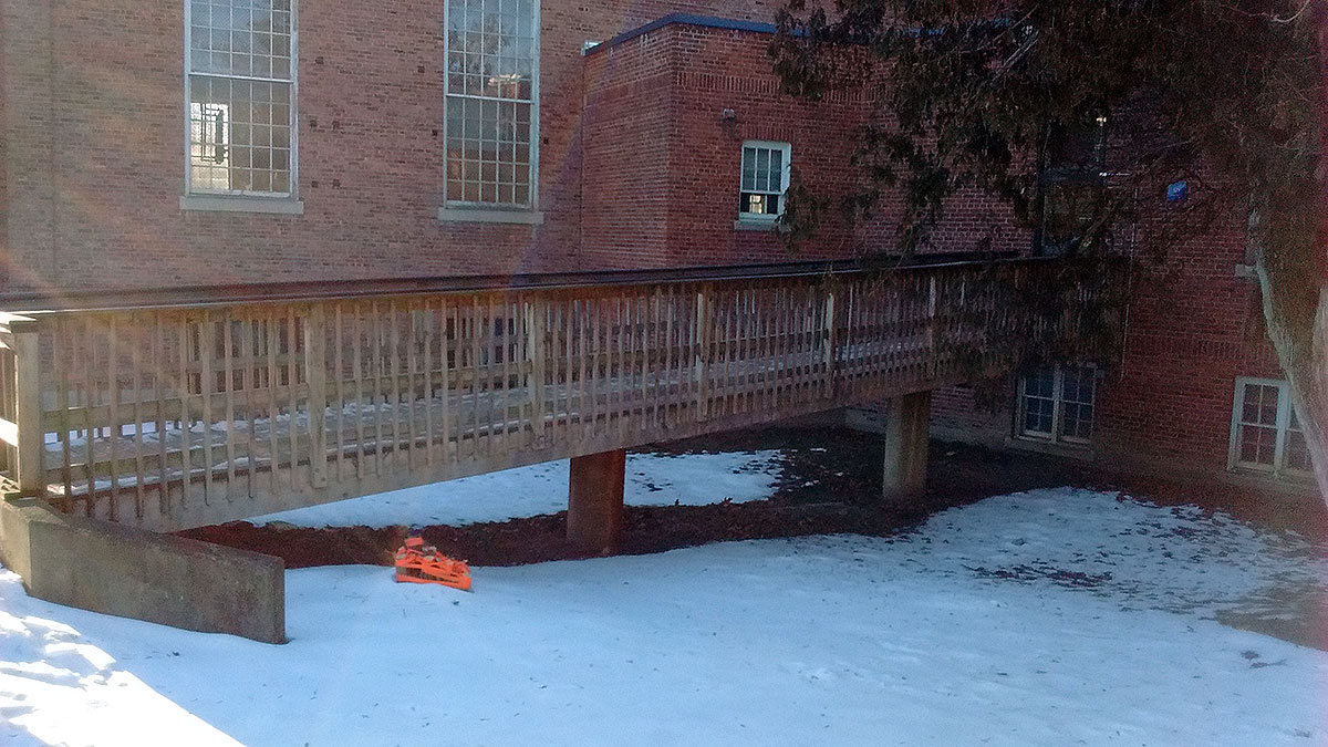 Walkway ramp for the town of Middlebury, VT